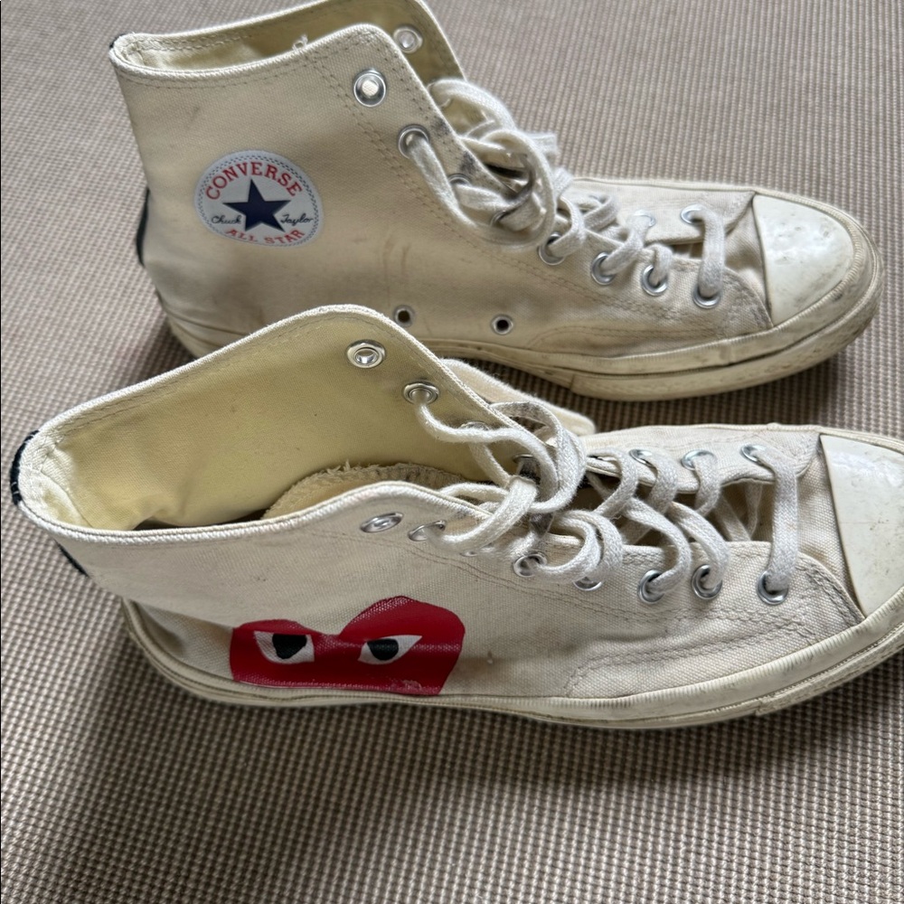 Men’s comme de Garson chuck Taylor converse Sz 10
